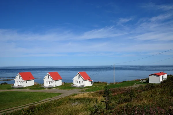 Quebec, het kleine dorp van dorp nl chanson petite vallee — Stockfoto