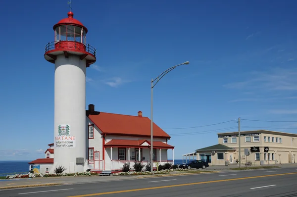 Quebec, the lighthouse of Matane in Gaspesie — Stock Photo, Image