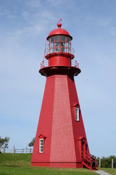 Quebec, the lighthouse of La Martre in Gaspesie — Stock Photo, Image