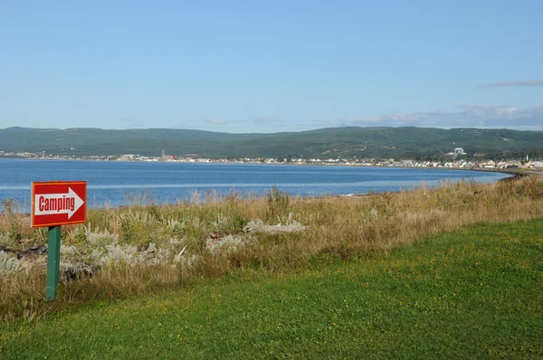 Canada, Quebec, het kleine dorp van Slaapmuts Chat in Gaspesie — Stockfoto