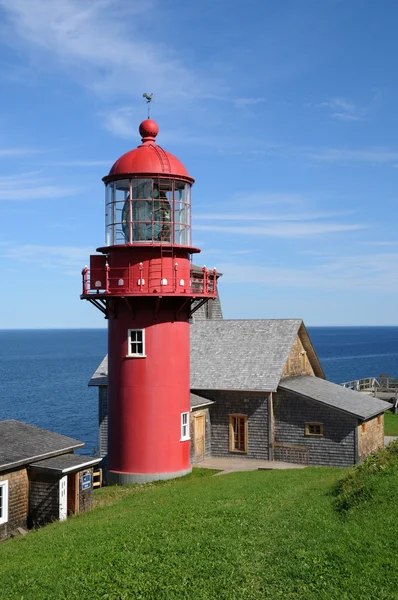 Quebec, the lighthouse of Pointe a la Renommee in Gaspesie — Stock Photo, Image