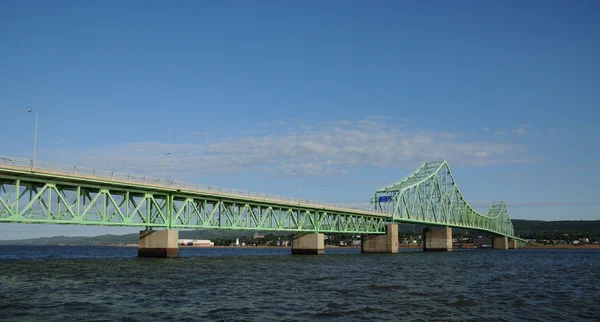 Quebec, pointe a la croix ile campbellton Köprüsü — Stok fotoğraf