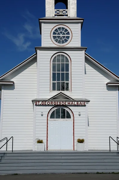 Quebec, historyczne kościół saint georges de malbaie — Zdjęcie stockowe