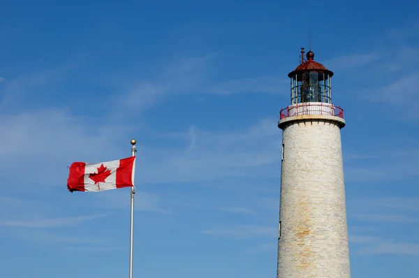 Québec, le phare de Cap les Rosiers en Gaspésie — Photo