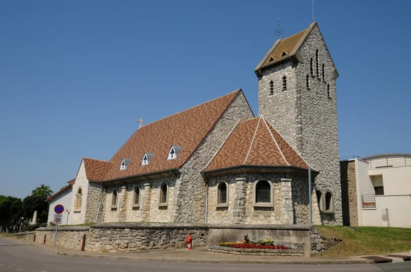 Yvelines, kyrkan av guitrancourt — Stockfoto