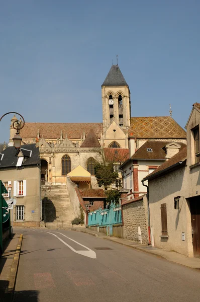 Notre dame kyrkan av vetheuil — Stockfoto