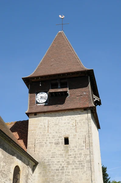 Francia, la vecchia chiesa di Labbeville — Foto Stock