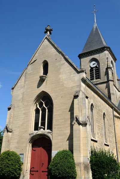 Francie, kostel Fremainville v Val d Oise — Stock fotografie