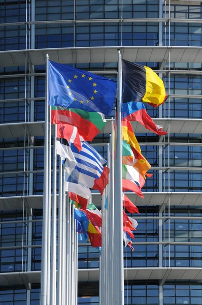 Frankrijk, het Europees Parlement van Straatsburg — Stockfoto