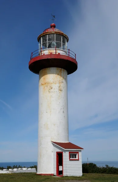 Québec, le phare de Sainte Madeleine de la Rivière Madelei — Photo