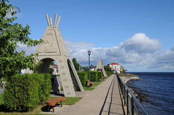 Quebec, byn av mashteuiatsh — Stockfoto