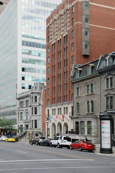 Quebec, Sherbrooke calle ouest en Montreal — Foto de Stock