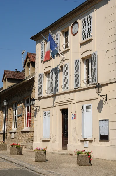 Francia, il municipio di Evecquemont — Foto Stock
