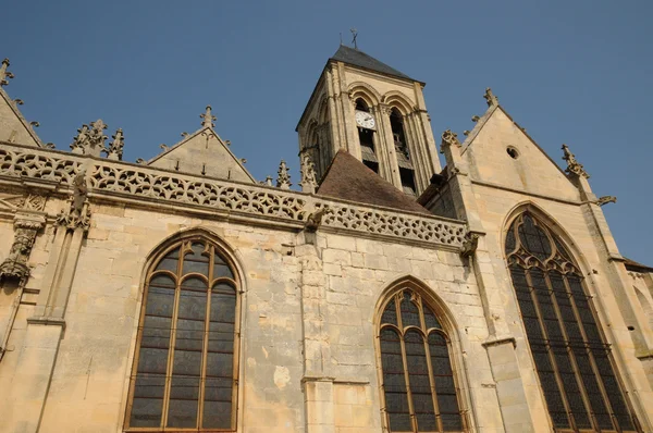 Vetheuil의 노트르담 교회 — 스톡 사진