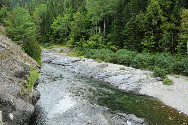 Quebec, rio Assemetquagant em Matapedia em Gaspesie — Fotografia de Stock