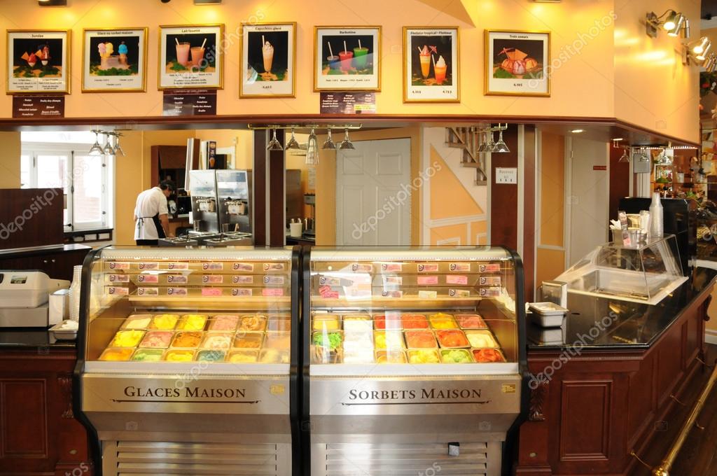 Quebec , ice cream shop in the city of Levis in Chaudiere Appala