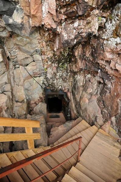 Québec, Parc de la Caverne Trou de la Fee à Desbiens — Photo