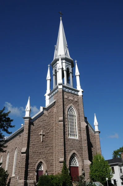 Quebec, historický kostel roberval — Stock fotografie