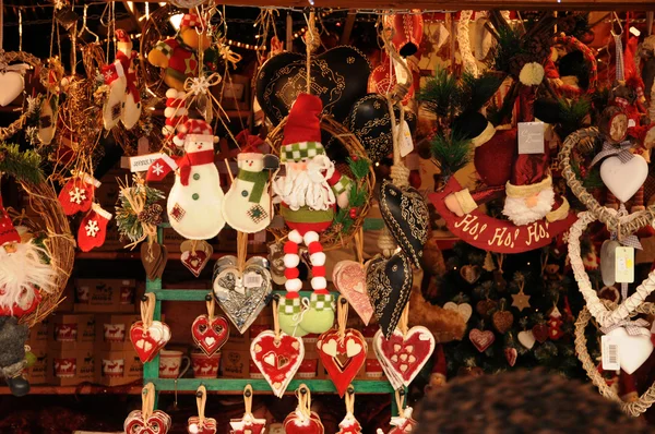 Bas Rhin, mercado de Navidad en Estrasburgo — Foto de Stock