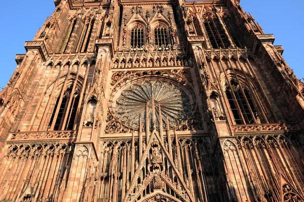 Alsace bir Strazburg Katedrali'ne — Stok fotoğraf