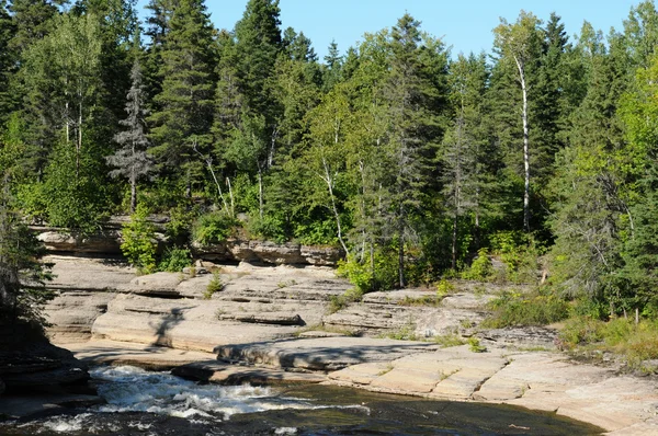 Quebec, o parque de Val Jalbert em Chambord — Fotografia de Stock