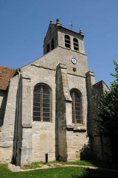 La iglesia de Saint Romain de Wy dit Joli Village — Foto de Stock