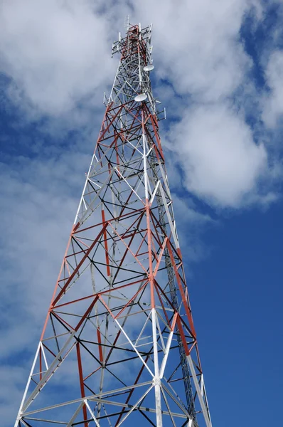 Antennas on a pylon in Quebec — Stock Photo, Image