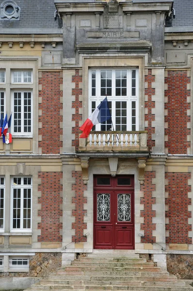 City hall of Ecouis in Normandie — Stock Photo, Image