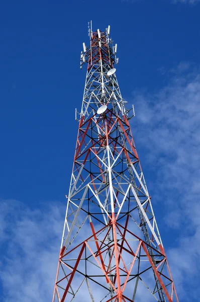 Antennas on a pylon in Quebec — Stock Photo, Image