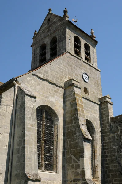 The Saint Romain church of Wy dit Joli Village — Stock Photo, Image