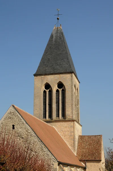 圣马丁教堂的 mareil sur mauldre — 图库照片