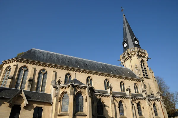Франция, церковь Виньи в Валь-д "Уаз — стоковое фото