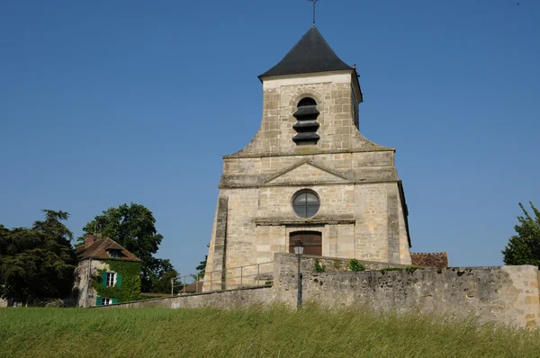 Francie, klasické kostel sagy val d oise — Stock fotografie