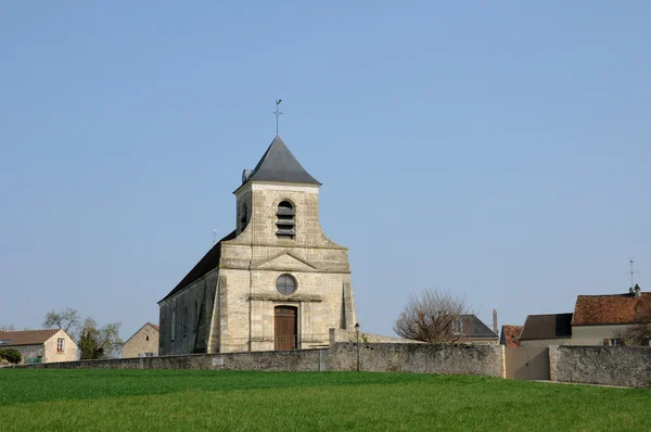 Francie, klasické kostel sagy val d oise — Stock fotografie