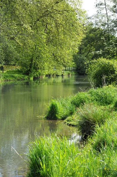 Andelle river in Radepont in Haute Normandie — Stock Photo, Image