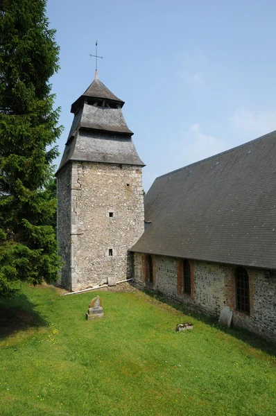 Die historische Kirche von rosay sur lieure in eure — Stockfoto