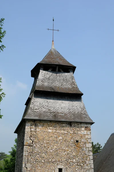 La storica chiesa di Rosay sur lieure a Eure — Foto Stock