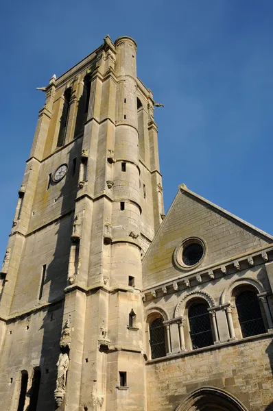 Francja, Kościół saint nicolas maule — Zdjęcie stockowe