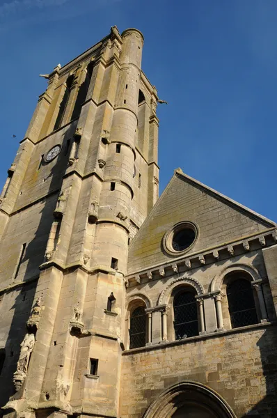 Francie, kostel saint nicolas maule — Stock fotografie