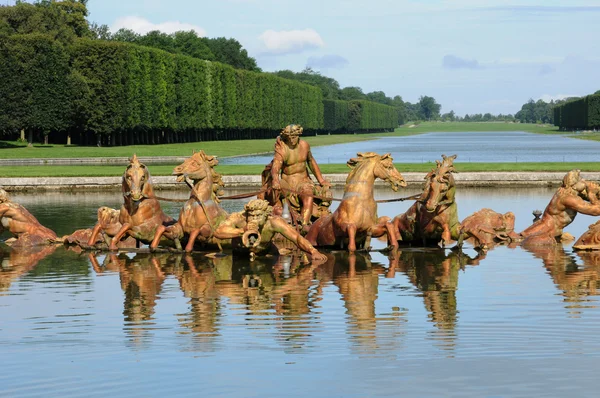 Francja, bassin du znak d apollon w palac park wersalski — Zdjęcie stockowe