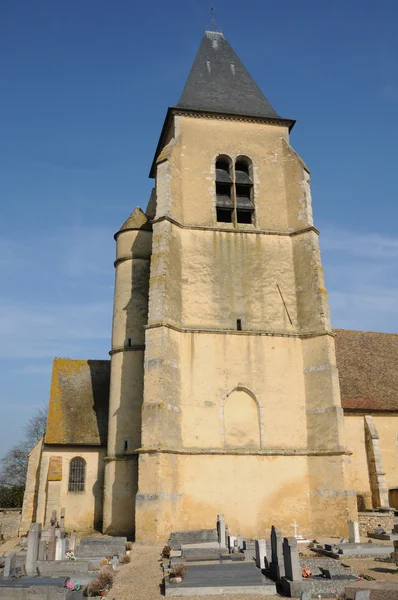 Francja, Kościół orgerus w les yvelines — Zdjęcie stockowe