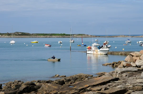 Paesaggio di l Ile Grande in Bretagna — Foto Stock