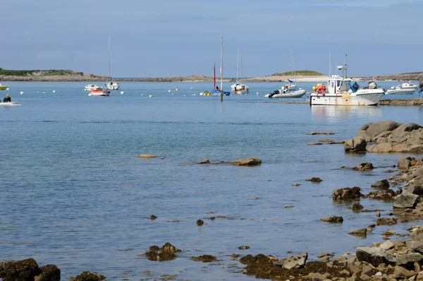 Landschaft von l ile grande in der Bretagne — Stockfoto