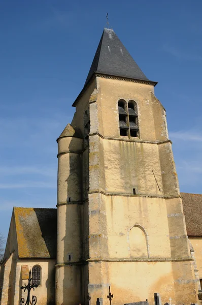 Francia, iglesia de Orgerus en Les Yvelines — Foto de Stock