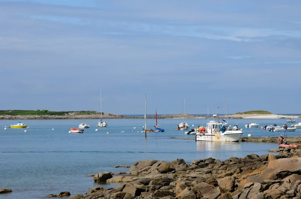 Paesaggio di l Ile Grande in Bretagna — Foto Stock