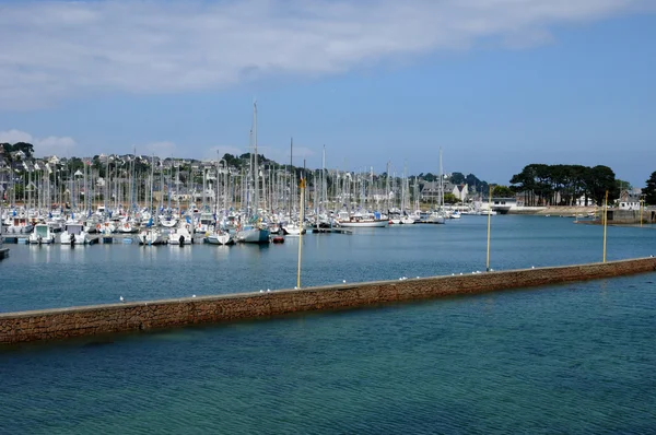 Bretagne, przystani w perros-guirec — Zdjęcie stockowe