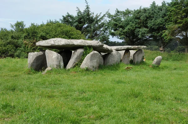 Galeria sepultura em l Ile Grande na Bretanha — Fotografia de Stock