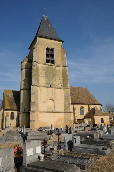 Francja, Kościół orgerus w les yvelines — Zdjęcie stockowe