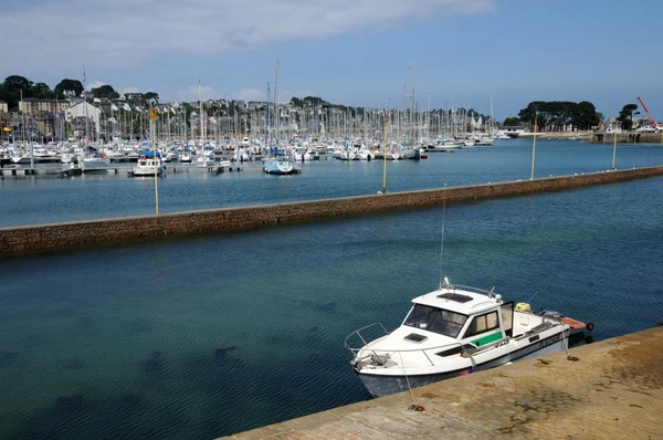 Bretagne, de haven van perros guirec — Stockfoto