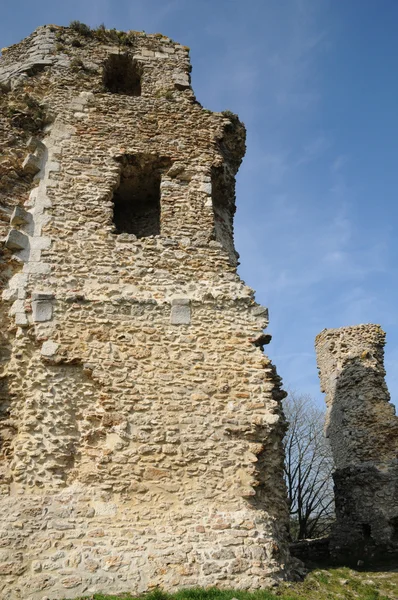 França, o castelo de Montfort l Amaury — Fotografia de Stock